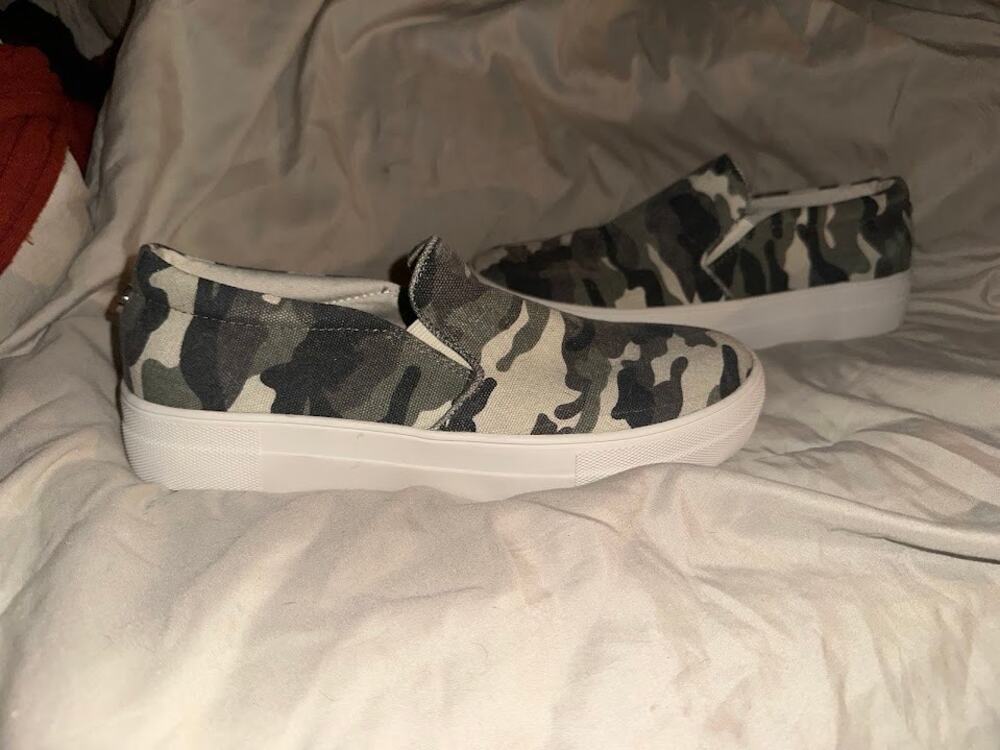 Steve Madden Camo Slip-On Platform Sneakers